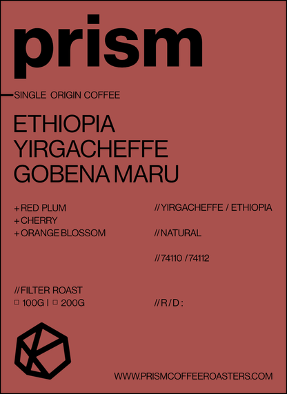 Ethiopia Yirgacheffe Gobena Maru Natural