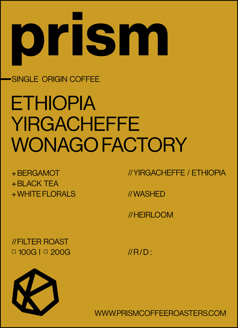 Ethiopia Yirgacheffe Wonago Factory Washed