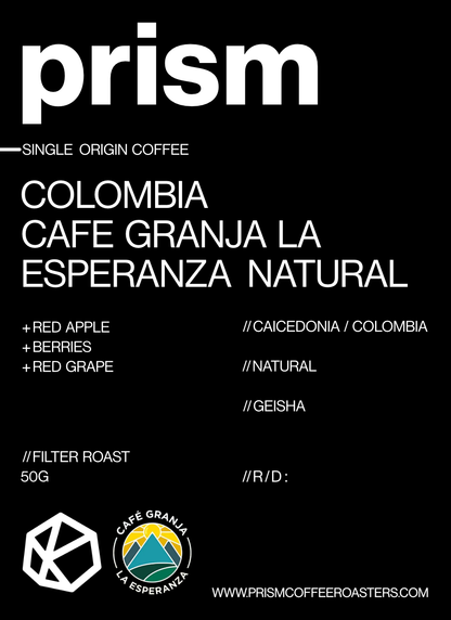 Colombia Cafe Granja La Esperanza Natural