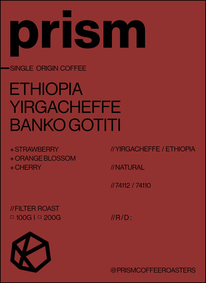 Ethiopia Yirgacheffe Banko Gotiti Natural