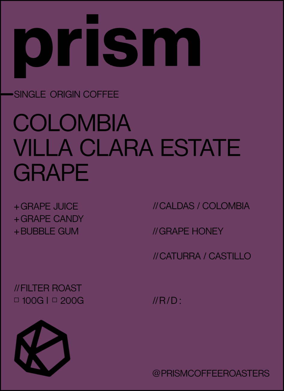 Colombia Villa Clara Estate Grape Honey