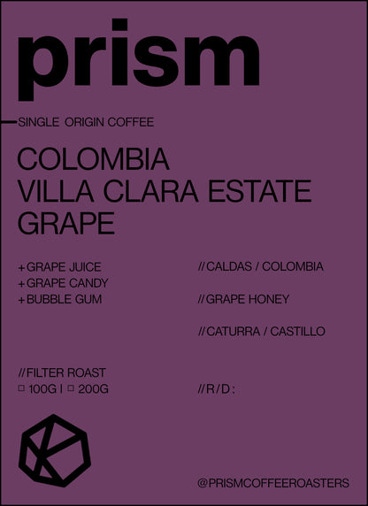 Colombia Villa Clara Estate Grape Honey